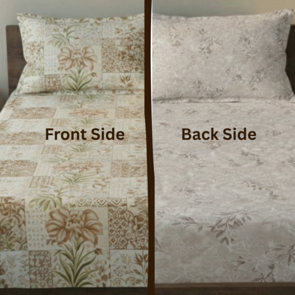 Front side (8) Reversable Bedsheet