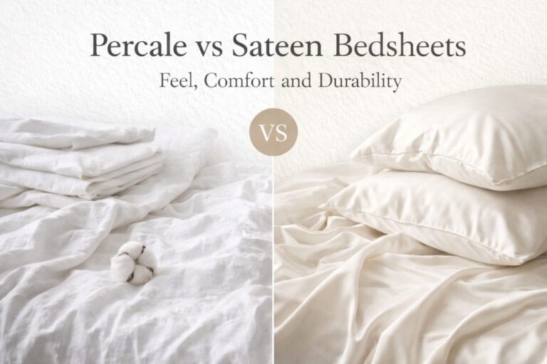 Percale vs Sateen Bedsheets: Feel, Comfort and Durability