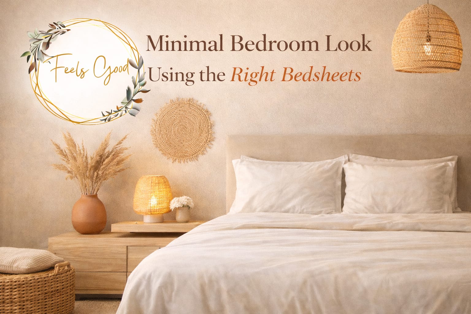 Minimal Bedroom Look Using the Right Bedsheets