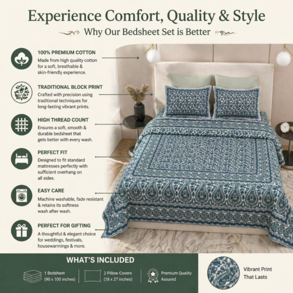 double bed bedsheet