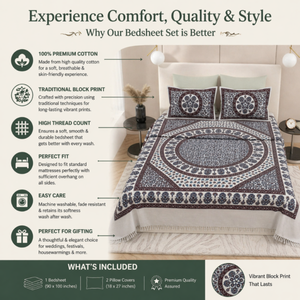 double bed bedsheet