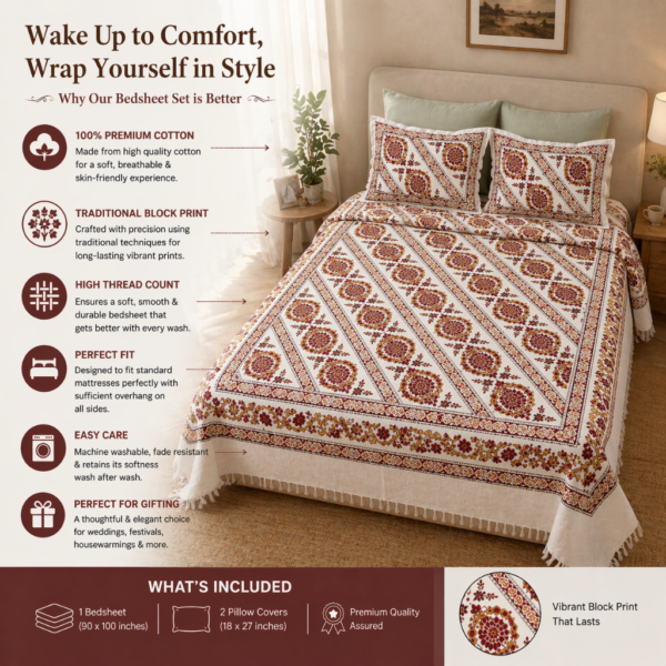 double bed bedsheet