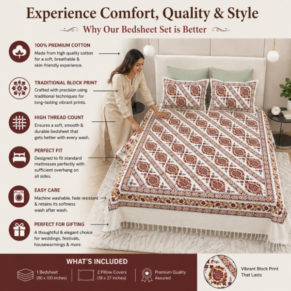 double bed bedsheet