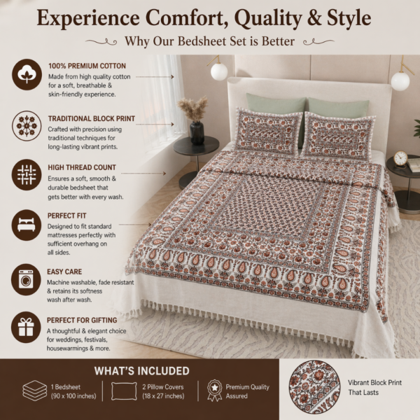 double bed bedsheet